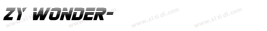 ZY Wonder字体转换